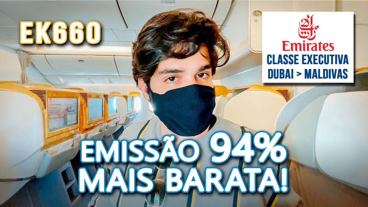 Como é voar de Dubai às Maldivas com a Emirates - Não é caro viajar de classe executiva