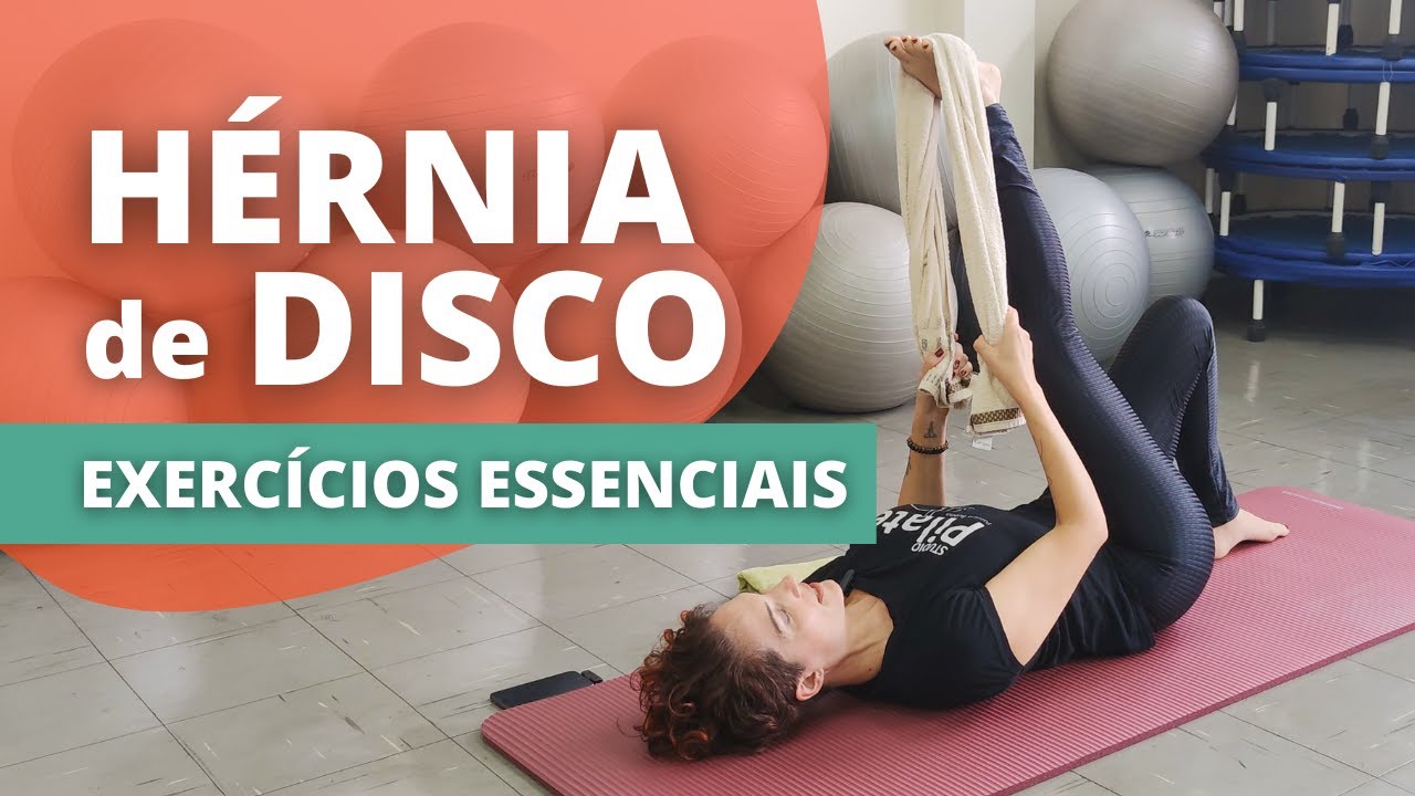 PILATES PARA HÉRNIA DE DISCO│Exercícios toalhas de banho:  PILATES EM CASA