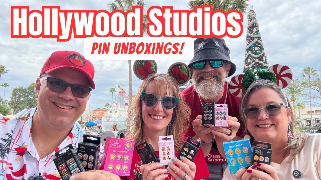 Стич, принцессы и Винни-Пух! | Распаковка загадочных значков из Hollywood Studios!