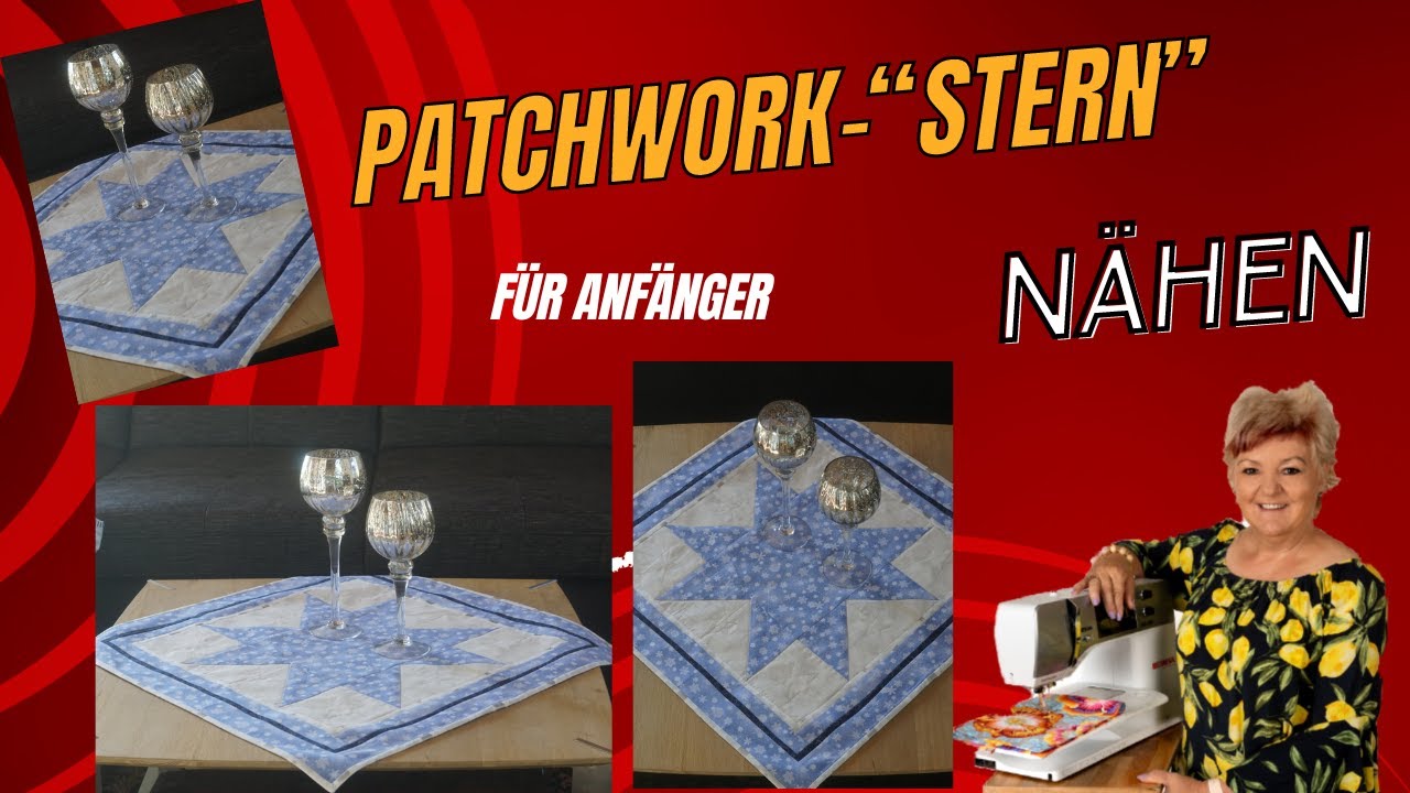 Wie du sehr einfach diese schöne Tischdecke nähen kannst 🧵