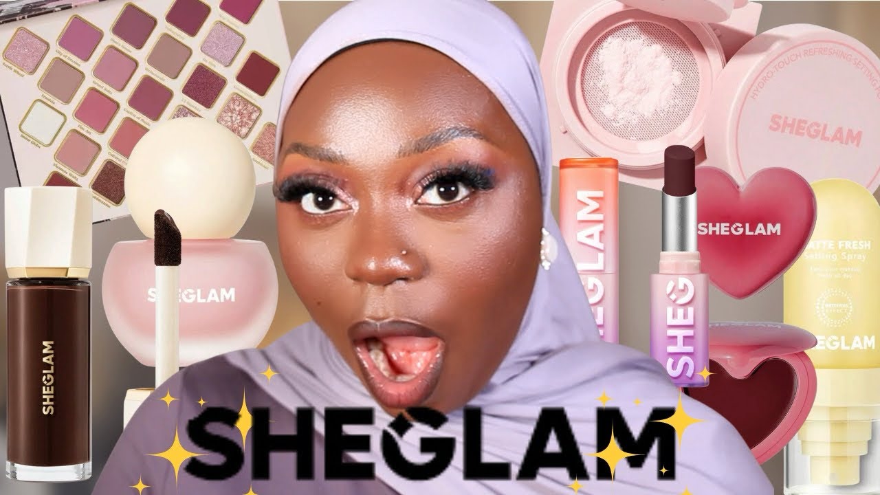 Full Face of SHEIN Makeup on DARK SKIN | Is It Actually Good?! 👀