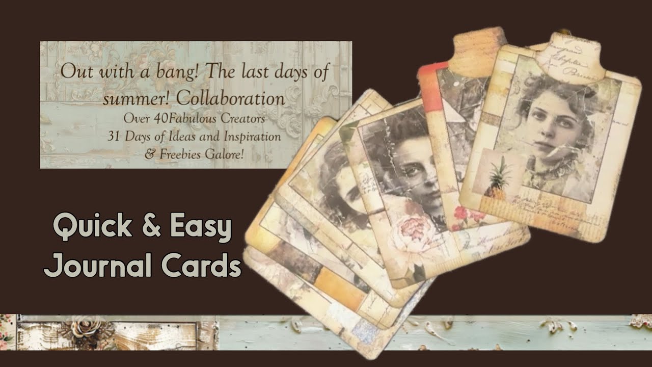 #JJFOutwithaBang25 Day 11 “Simplicity” So Simple Beginner Friendly Journal Cards