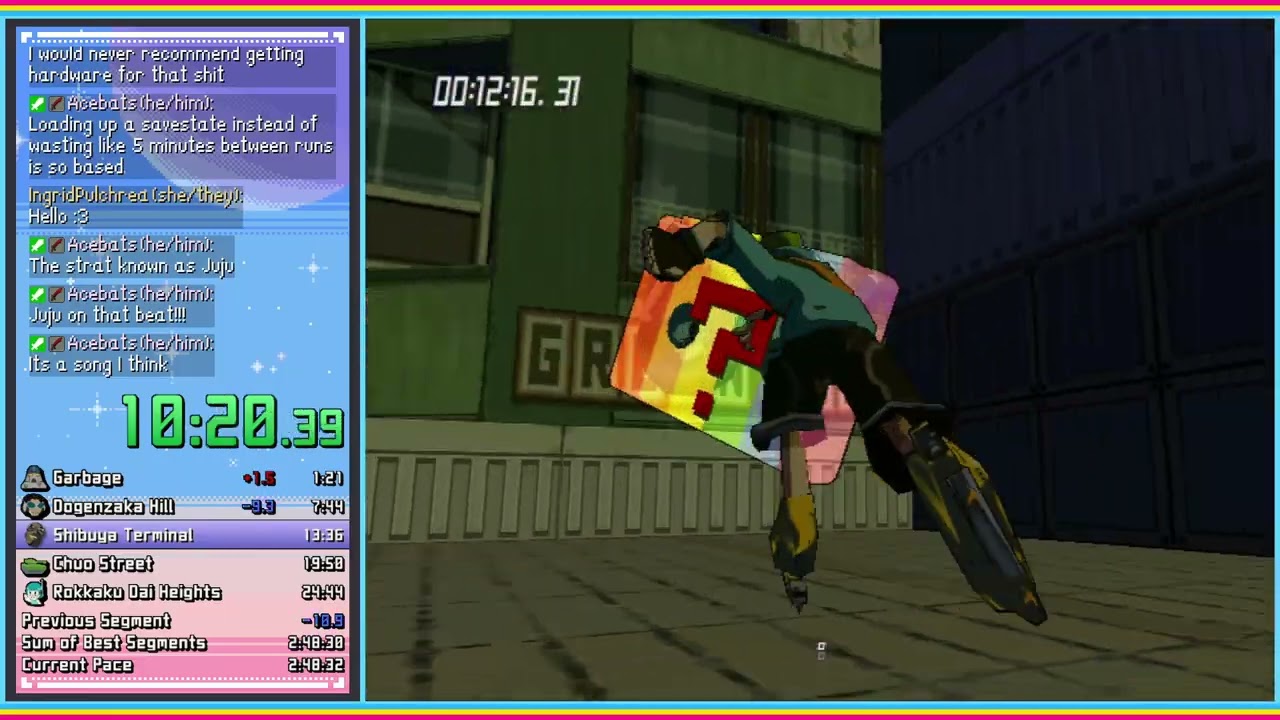 Jet Set Radio Future 100% No Post Game Speedrun in 2:49:40