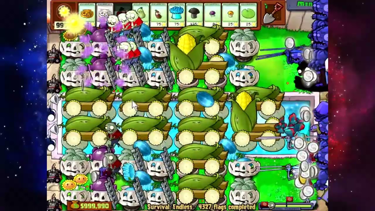 Plants Vs Zombies (Survival: Endless) - Flag 4321 to 4340