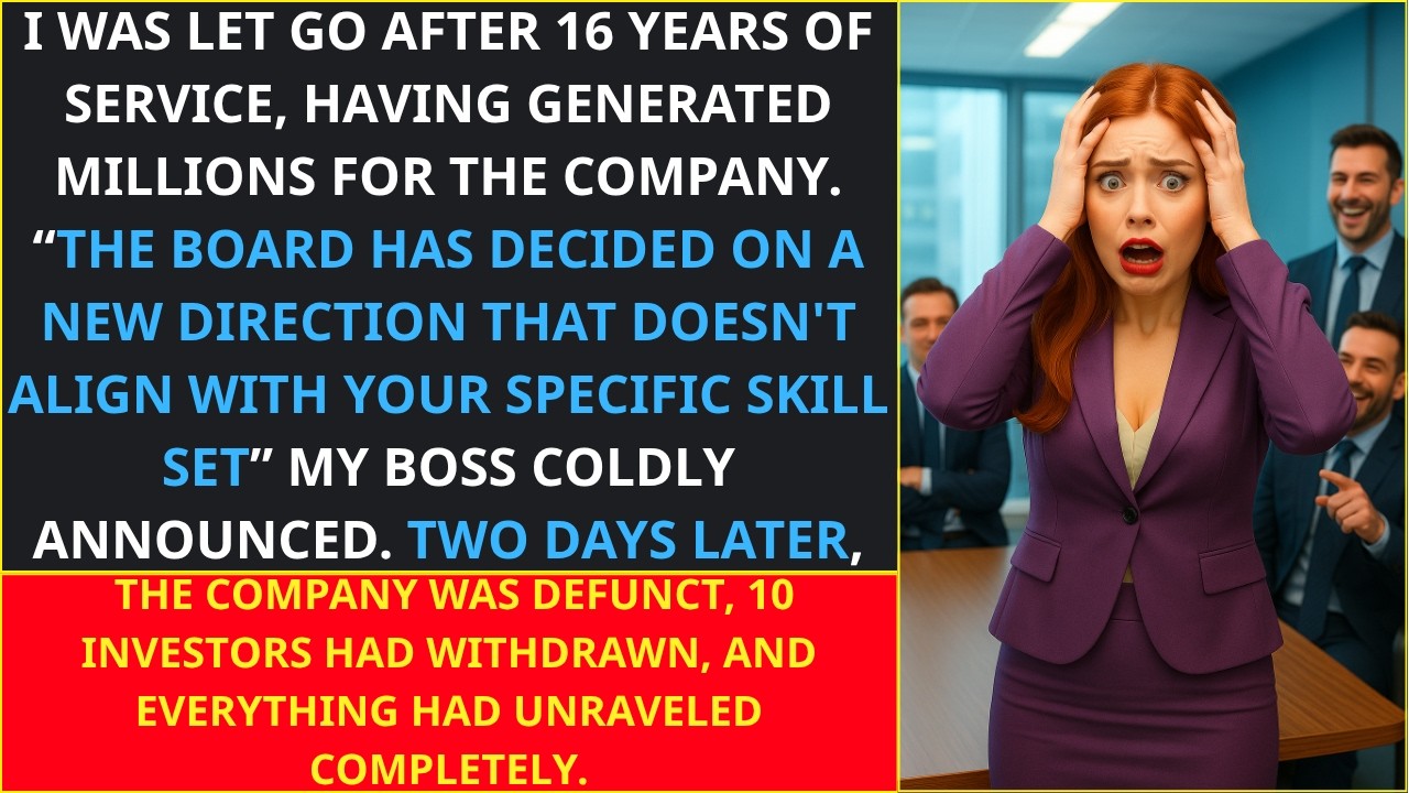 After 16 Years Making Millions, I Was Fired — Two Days Later, the Company Completely Collapsed.