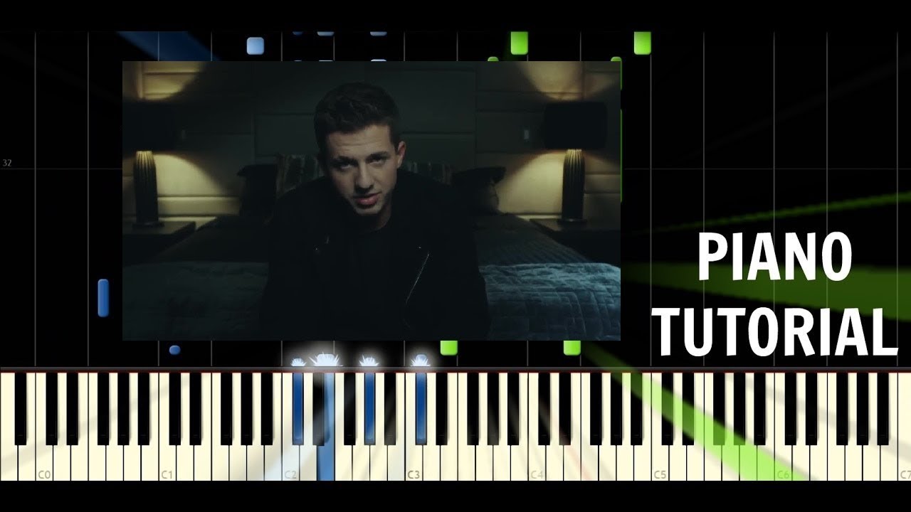 Charlie Puth - Attention - Piano Easy Tutorial / Cover - Synthesia