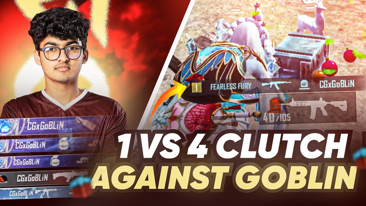 Clutch Against CG Goblin 💀🔥 | Goblin Shocked | Bgmi Gameplay