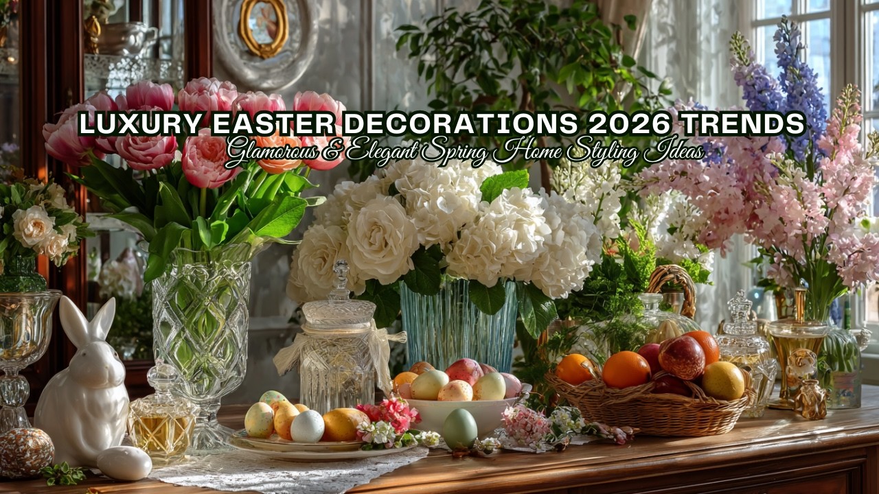 Luxury Easter Decorations 2026 Trends | Glamorous & Elegant Spring Home Styling Ideas