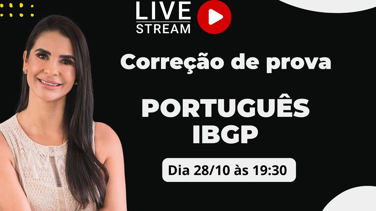 Correção de questões  de Português da IBGP grátis .