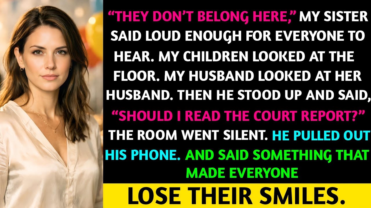 Sister Said “Your Kids Don’t Belong At My Daughter’s Party” — Then…