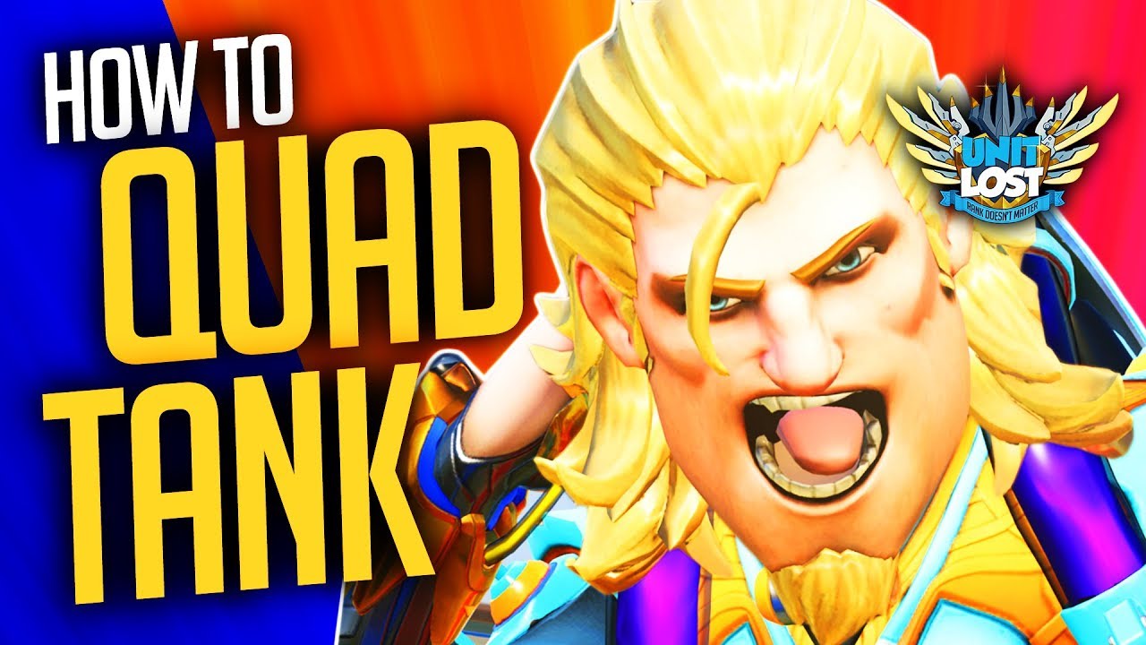 Overwatch - QUAD TANK RUSH Guide / The OP Moira + Lucio Tank Rush Meta!