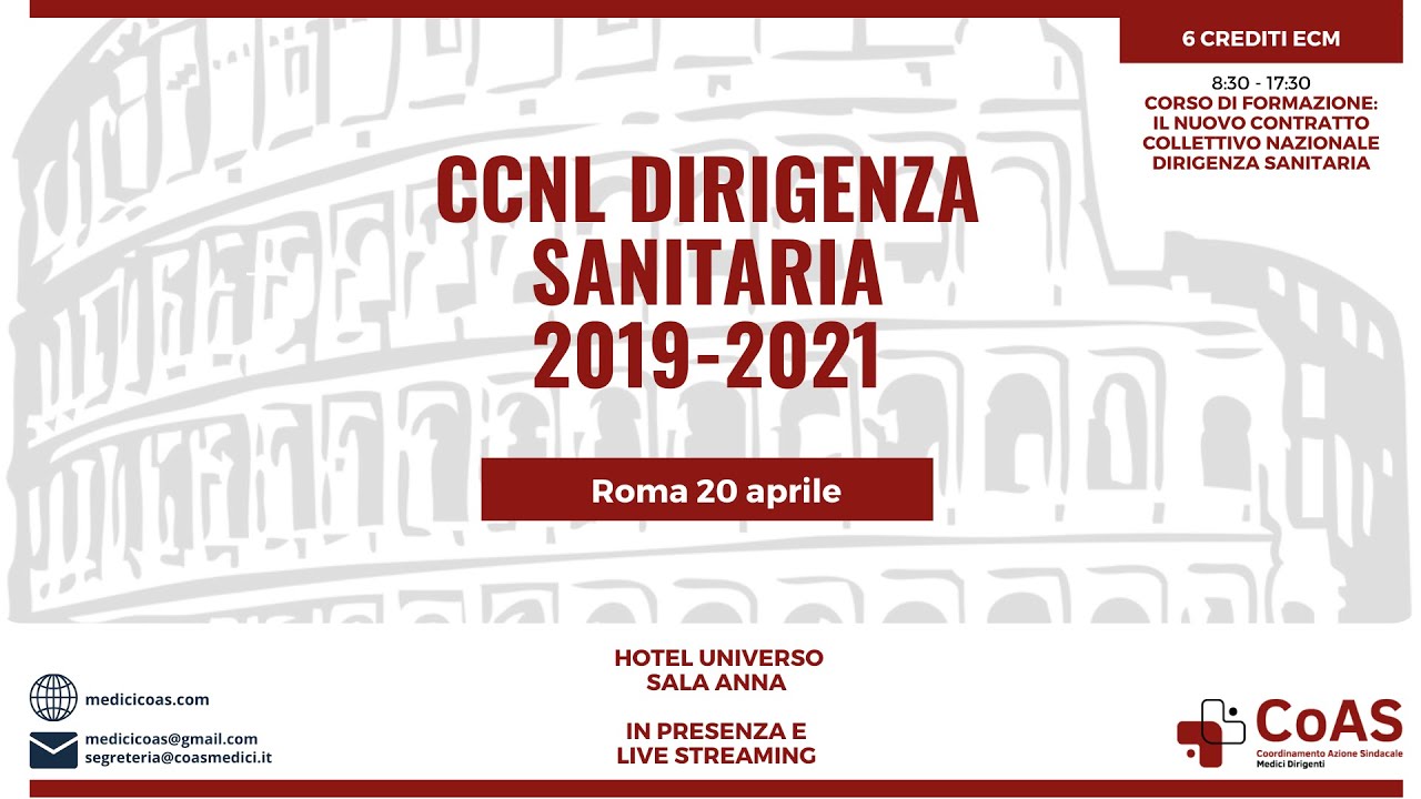 CCNL DIRIGENZA SANITARIA 2019 - 2021 - Prima Parte