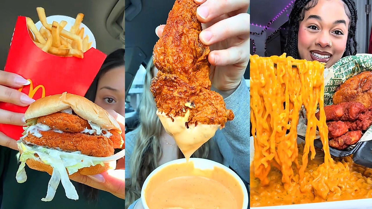 Asmr EATING 🍔| 262 | Buldak & Wingstop, McDonalds Breakfast, Dairy Queen, In N Out, Subway and more!