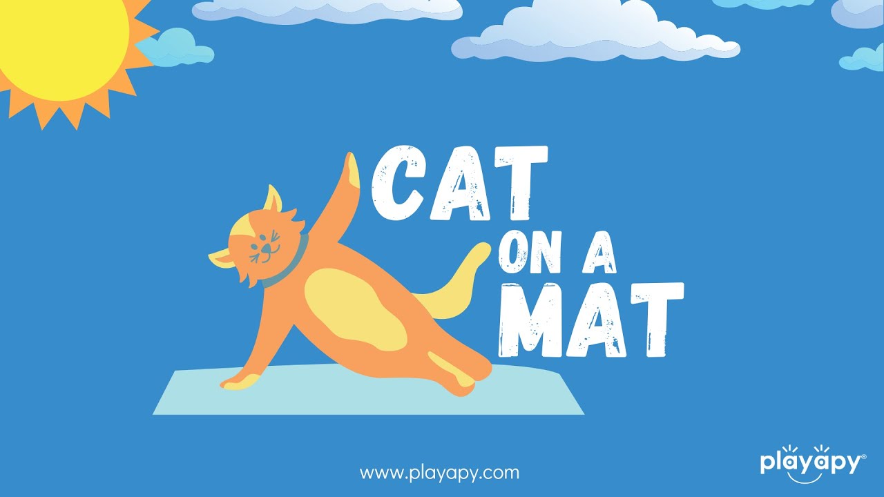 CAT ON A MAT 🐱 | Spring Virtual Movement & PE Game | Brain Break & Yoga for Kids