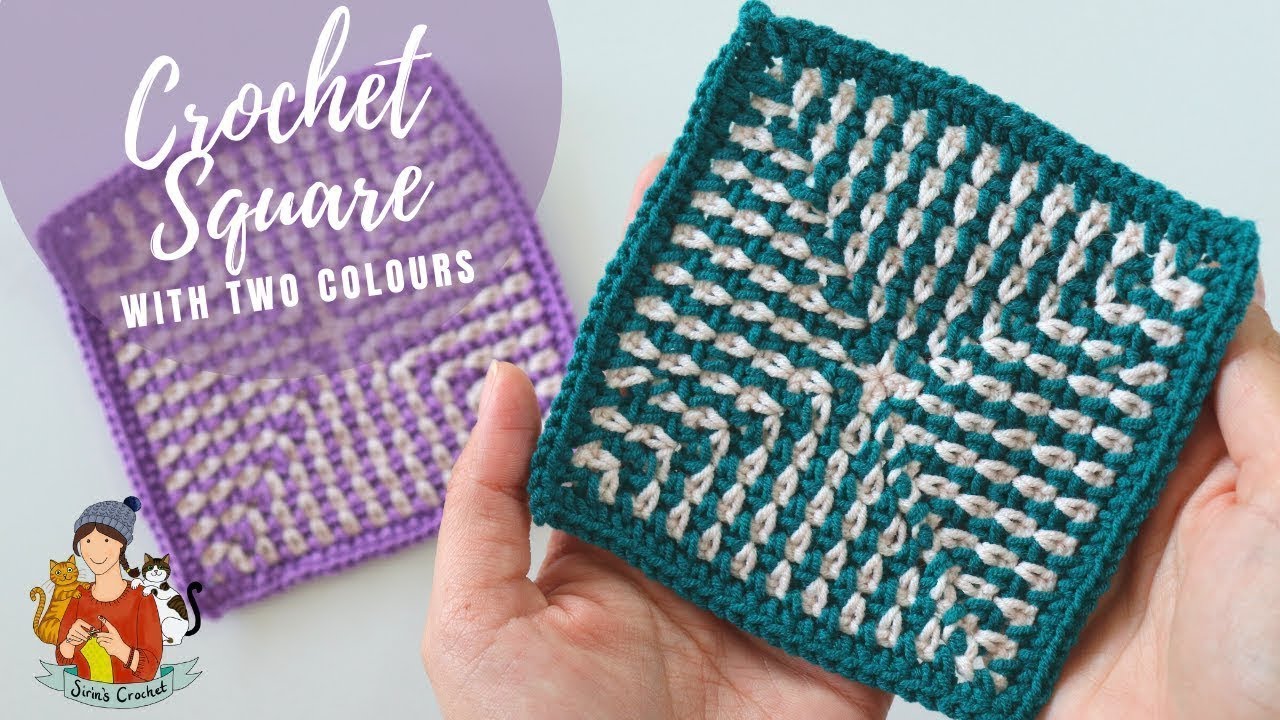 Crochet Moss Stitch In A Square / Beginner Friendly Tutorial