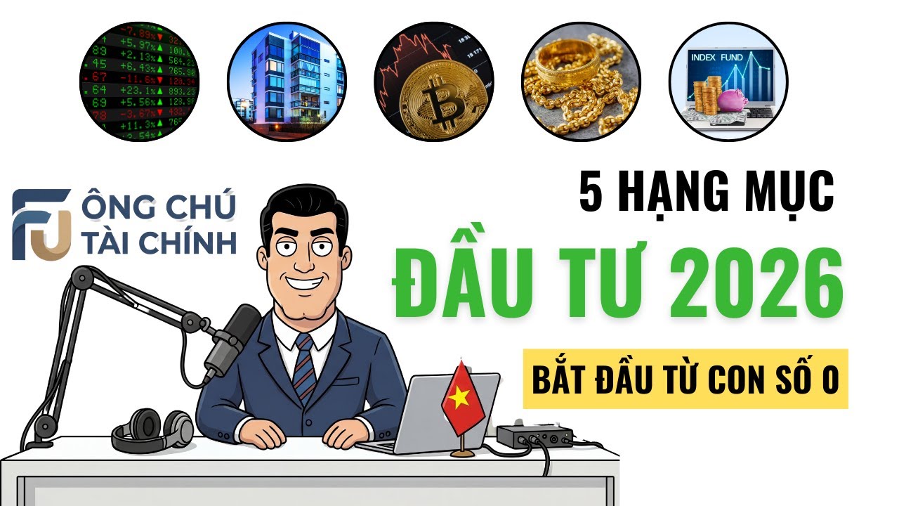 5 hạng mục ĐẦU TƯ (bắt đầu từ con số 0) rất đơn giản trong năm 2026