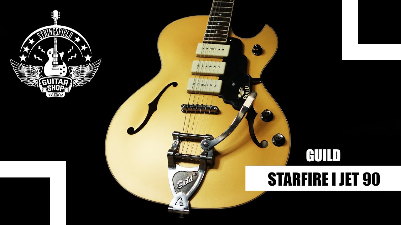 Guitarra el&eacute;ctrica GUILD STARFIRE I JET 90 Satin Gold