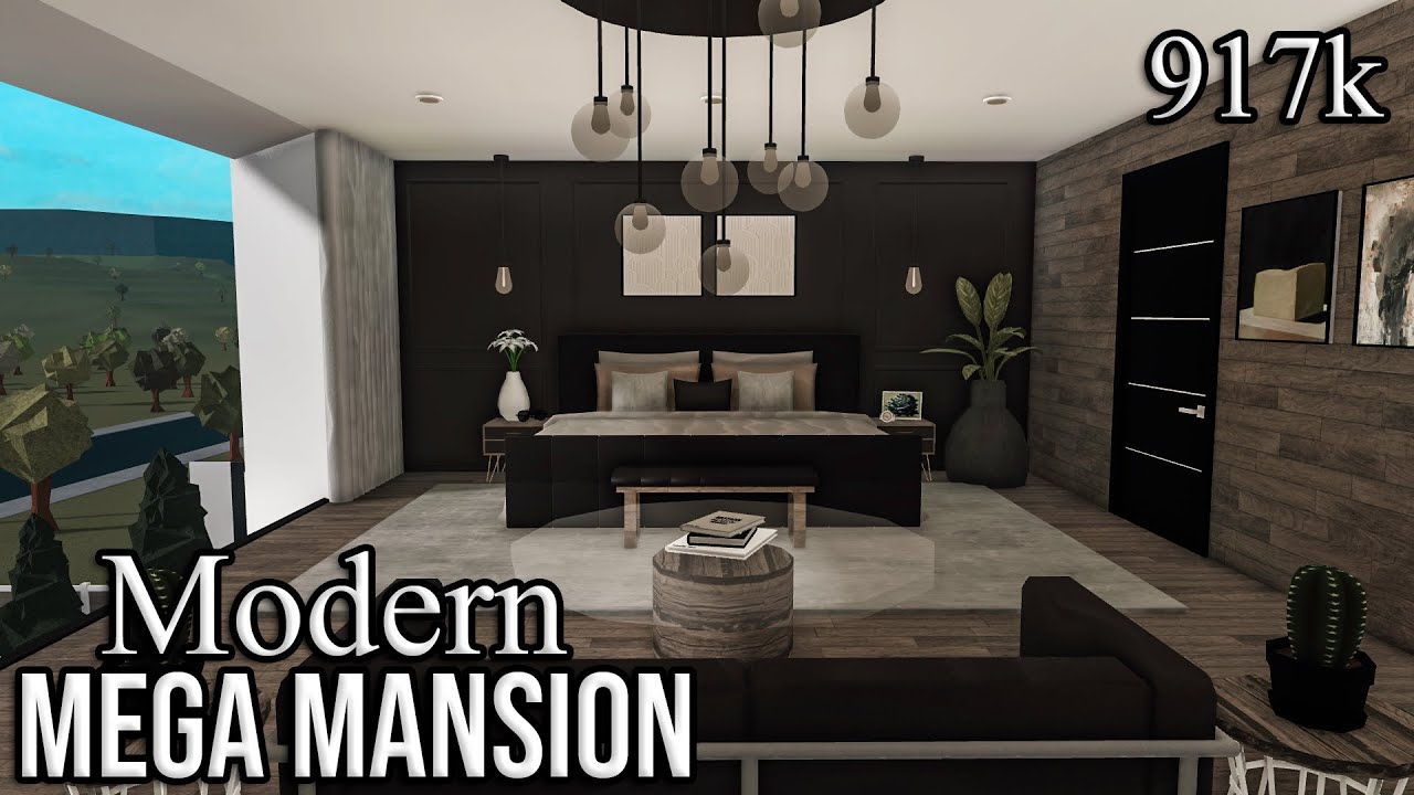 Bloxburg | Modern Mega Mansion Pt.2 Speedbuild | Tutorial | Ellvoi