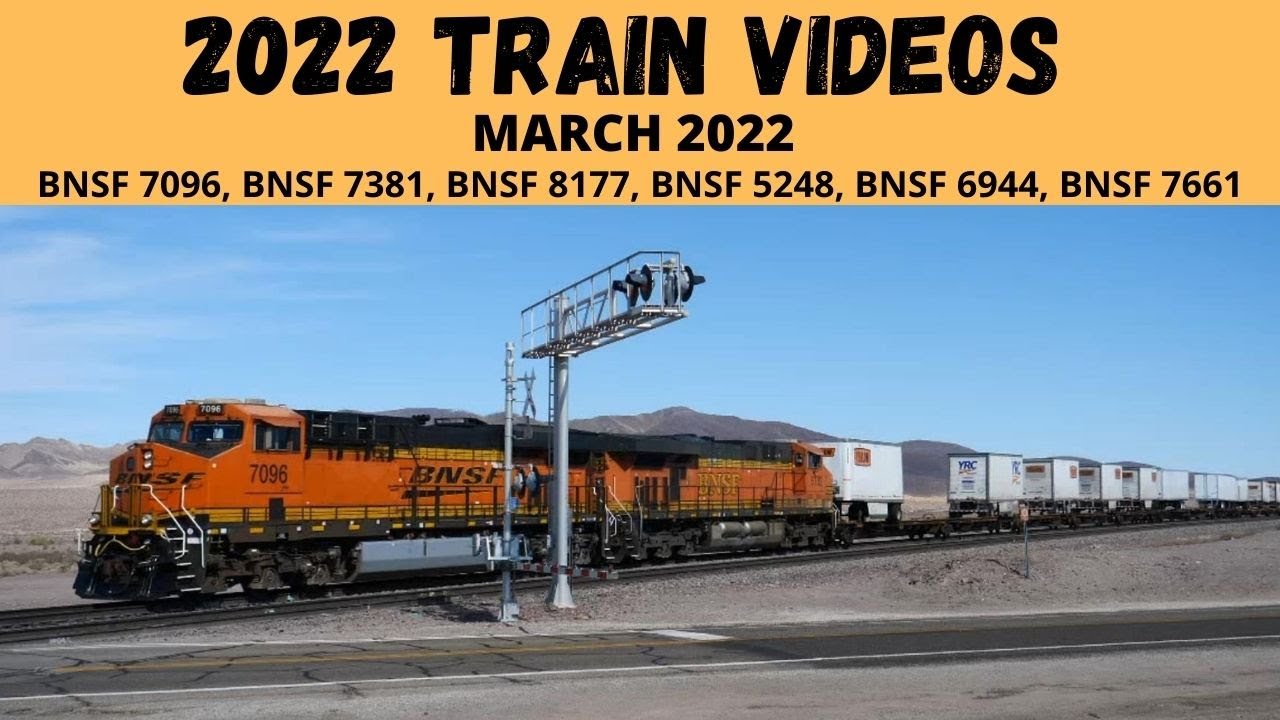 High Desert Train Watching Videos BNSF Trains Ludlow, Ca