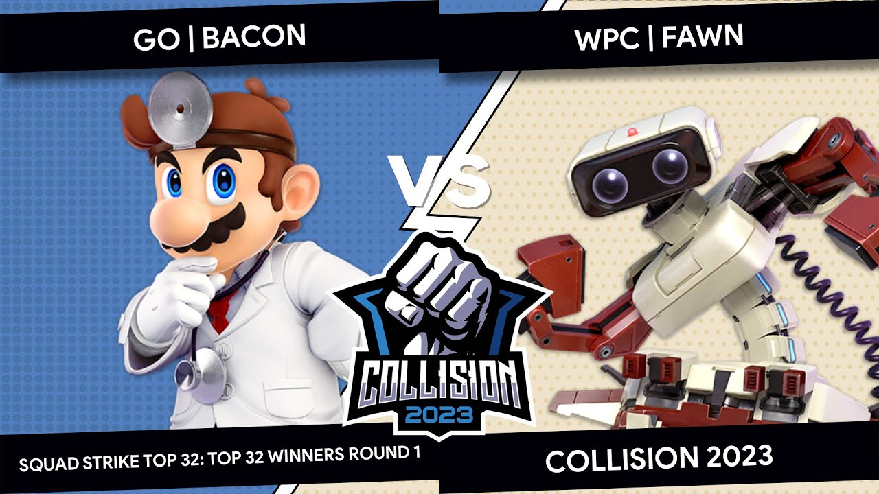 Collision 2023 - SSBU Squad Strike - BacoN (P2) VS Fawn (P1) - Winners Round 1