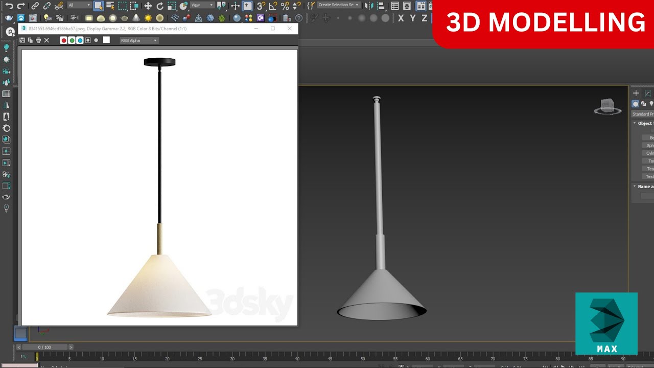 كيفية عمل lighting سقف في 3DS MAX مثل المحترفين