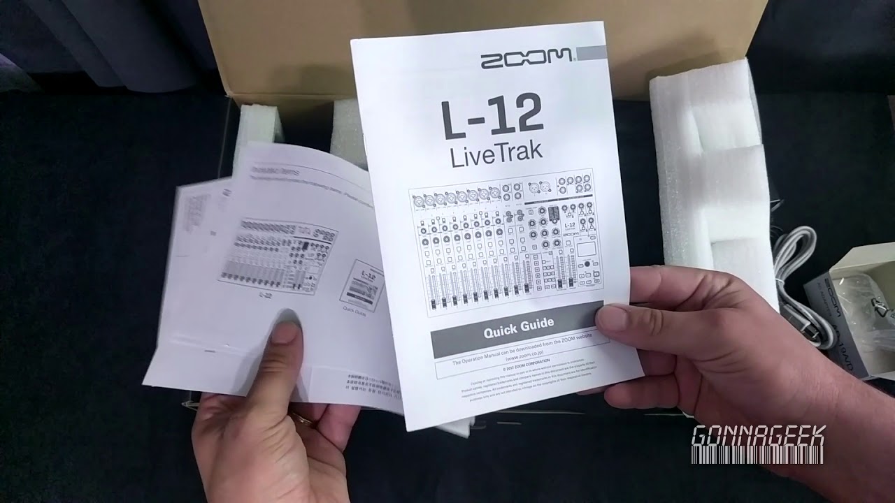 Zoom LiveTrak L-12 Unboxing Video