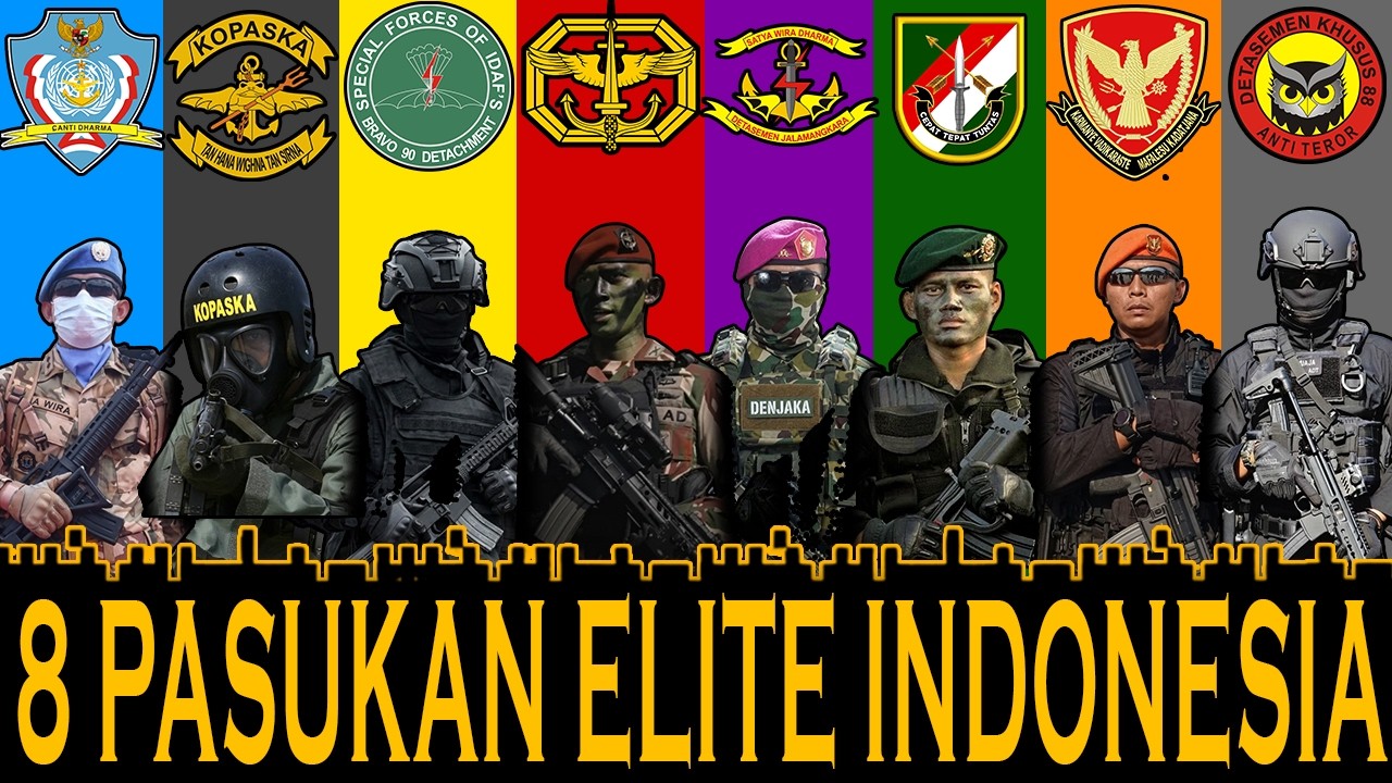 Pasukan Penjaga Kedaulatan Indonesia❗ 8 Pasukan Elite Indonesia Paling di Takuti Dunia❗❗