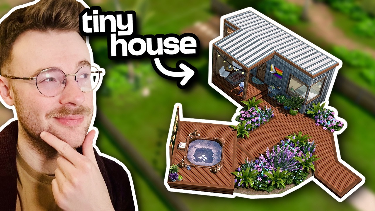 recreating a real tiny house in The Sims 4 🤏