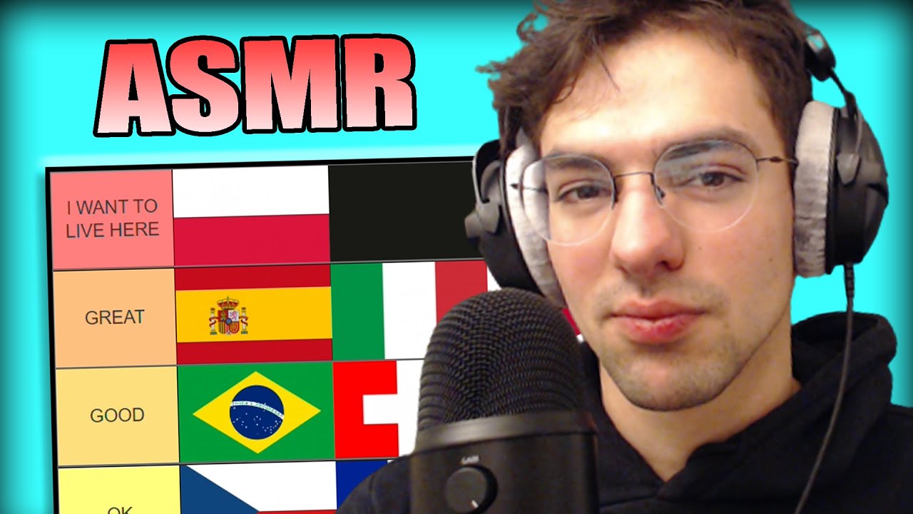 ASMR : ma TIERLIST des PAYS 🌎