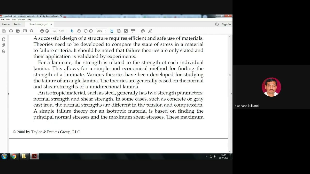 Failure theories in Composite materials-I