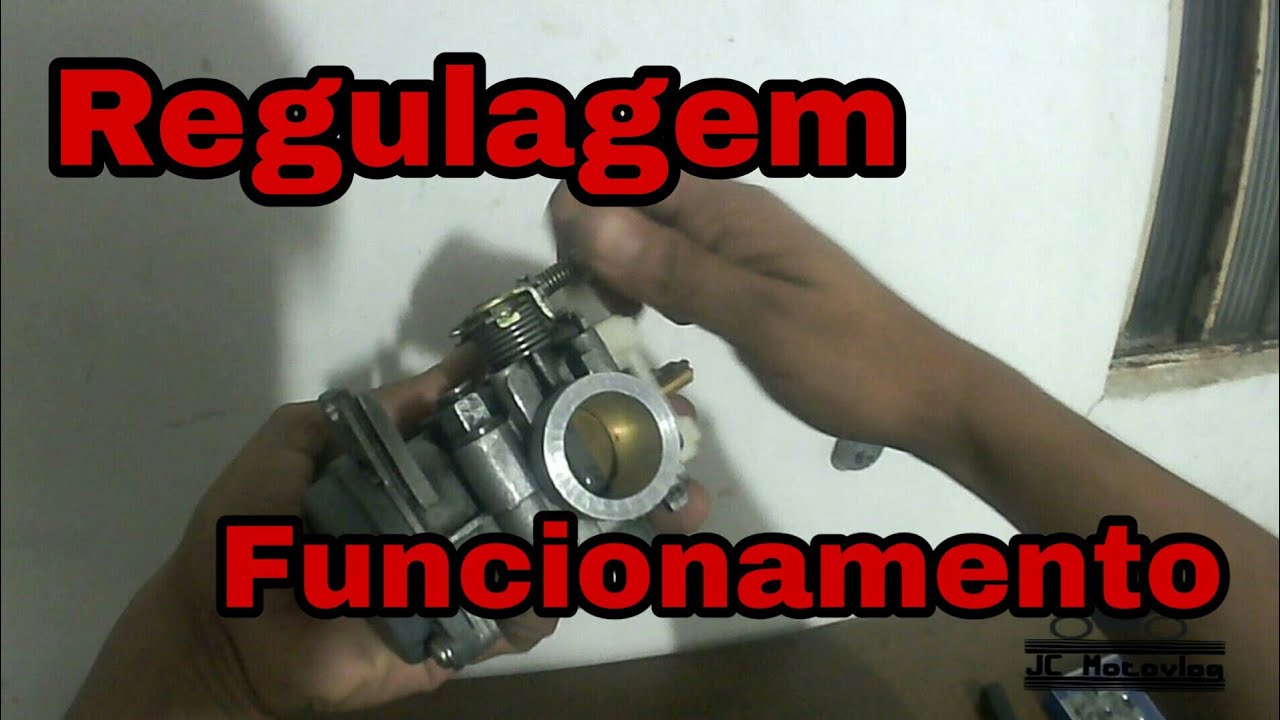 Como regular um carburador a vácuo, acerto e funcionamento - JC MotoVlog.