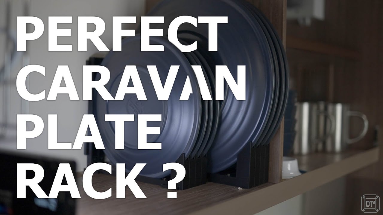 THE PERFECT PLATE RACK FOR CARAVANS & MOTORHOMES - Designed and 3D printed