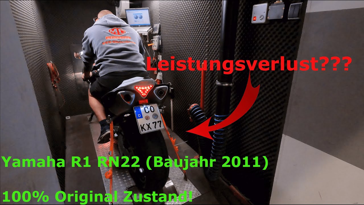 Yamaha R1 RN22 2011 *Komplett Original* Leistungsmessung - Wie viel Leistung bleibt nach 10 Jahren?