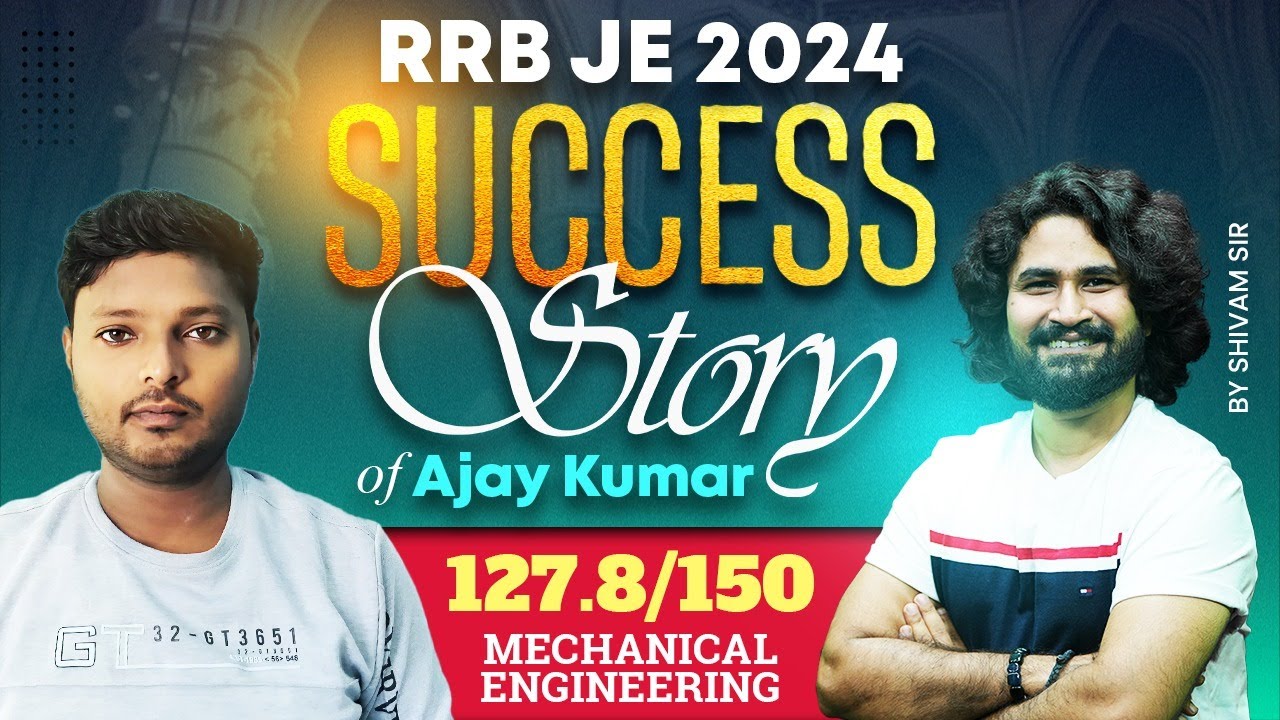 RRB JE 2024 Topper Interview | Ajay Kumar की Journey🔥 | Topper Talk with Shivam Sir Mechanical
