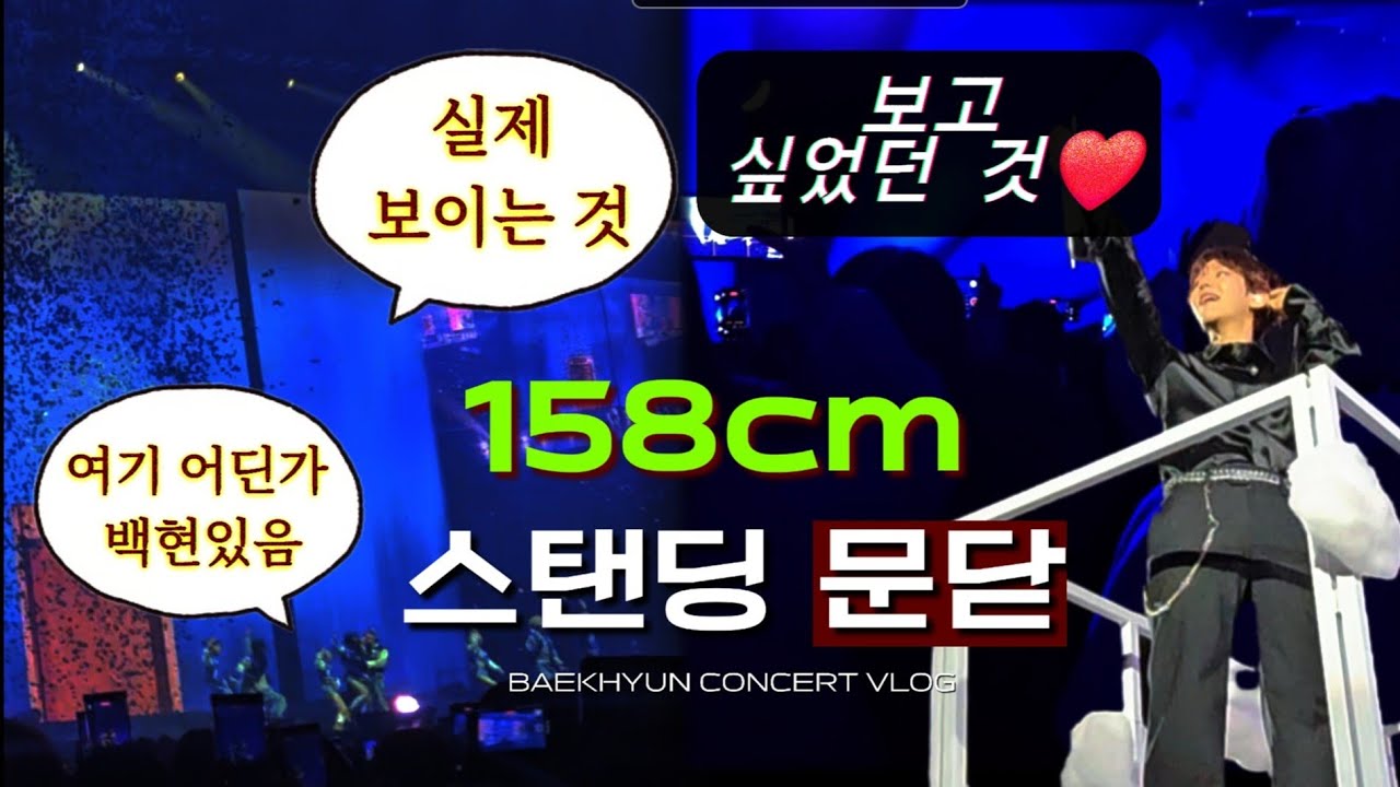 백현 레버리닷 스탠딩 문닫하고 들어갔습니다 | 콘서트 브이로그 |
