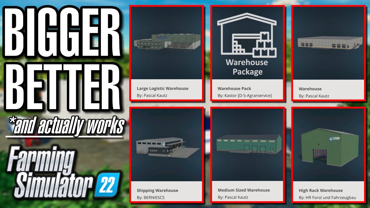 Warehouse Mods that ACTUALLY WORK! | Farming Simulator 22