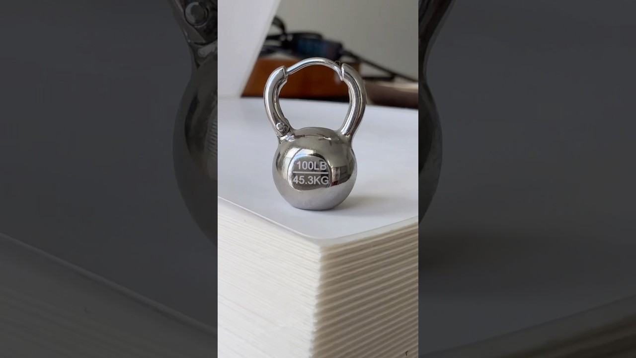 100LB earrings #gym #fitness #earrings #gymshark #weightlifting #weighttraining #kettlebell #earring