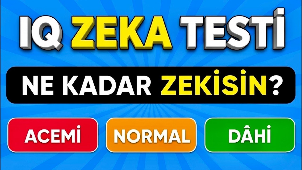 Ne Kadar Zekisin? 🧠😏 Sadece D&acirc;hiler Bu Bilmeceleri &Ccedil;&ouml;zer!