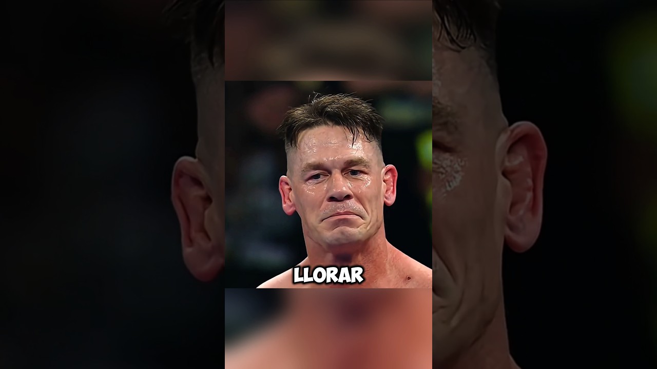 Por qu&eacute; John Cena empez&oacute; a llorar en el ring 😱🤯 &iexcl;Espera hasta el final! 🔥 #shorts
