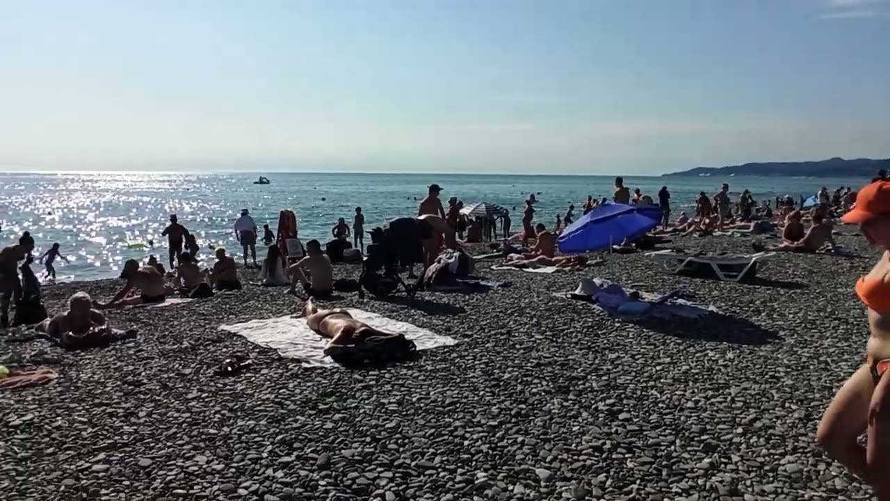 Sochi Riviera beach Black Sea Beach Holiday Walk   #video #sochi #riviera #beachholiday #walk