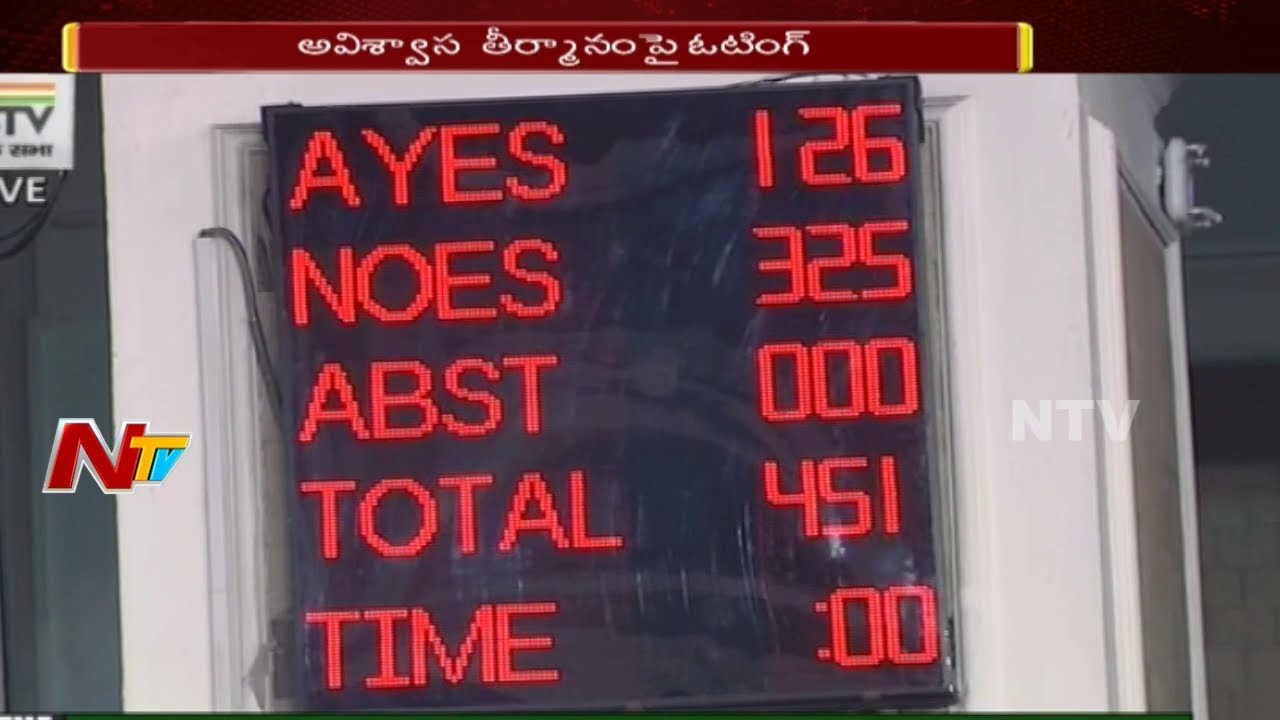 TDP's No Confidence Motion Defeated In Lok Sabha | Voting Process | NTV