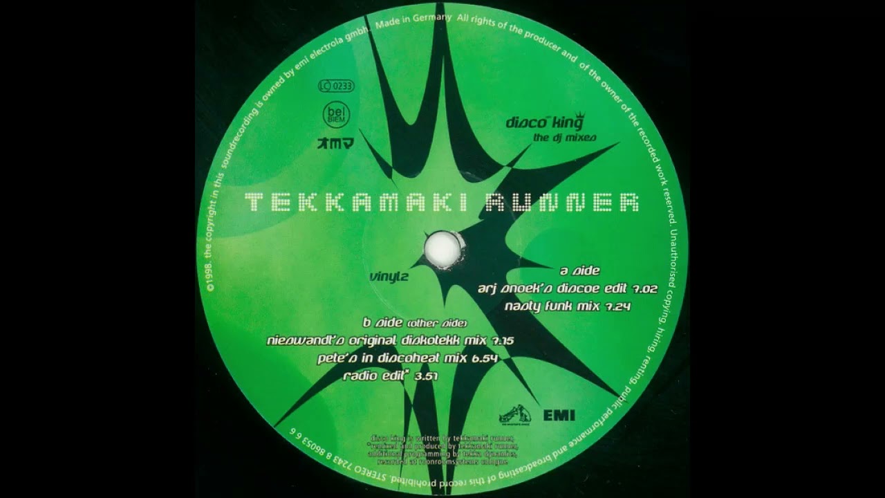 Tekkamaki Runner  – Disco King (Arj Snoek's Discoe Edit)