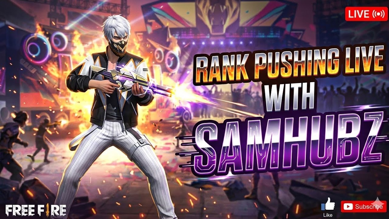 LIVE RANK PUSHING 💪🏻 WITH SAMHUBZ 🔴😎 ONLY BR RANKED 🏙️
