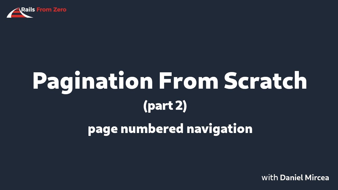 Pagination From Scratch: Adding Page Numbers