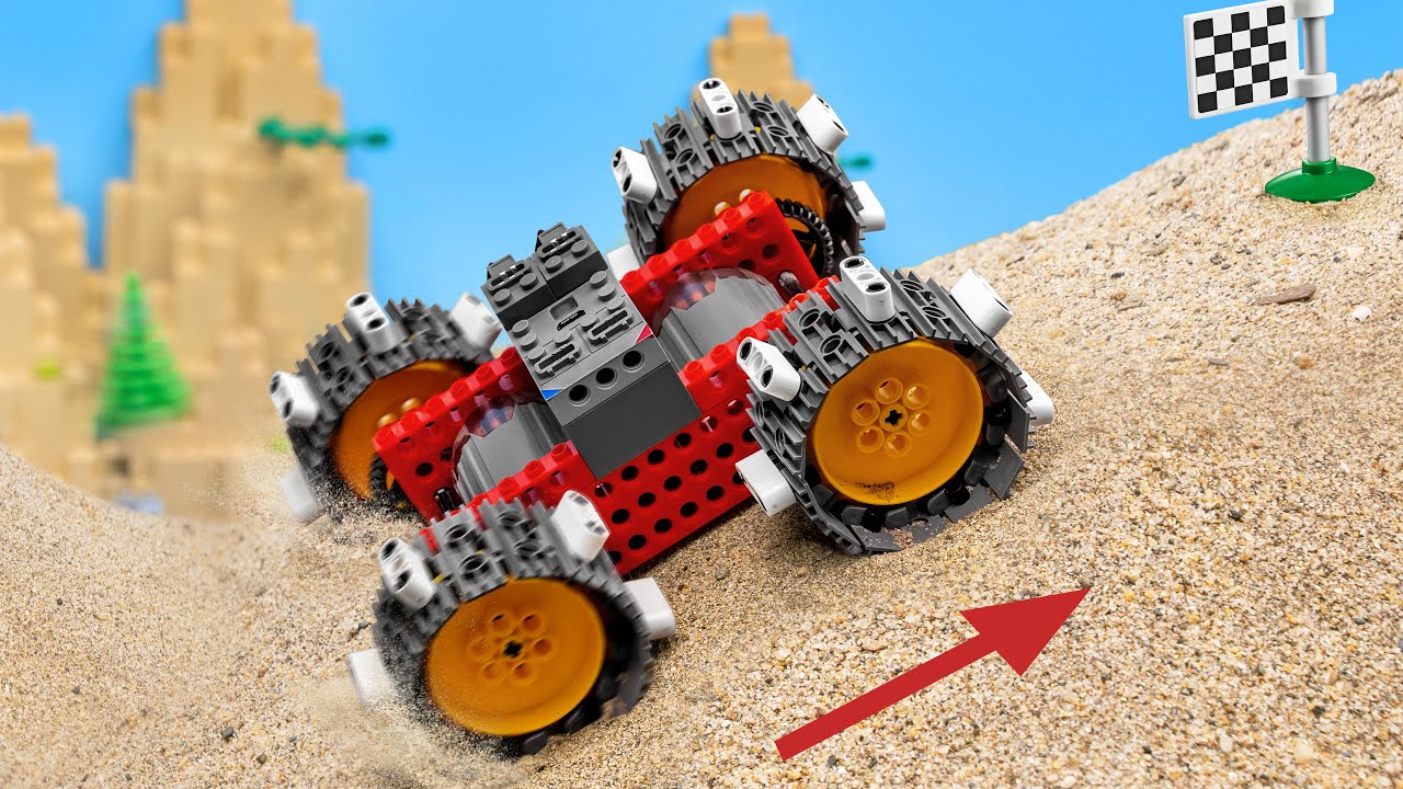 Challenge Lego Car Over Sand Terrain | FM Lego Technic