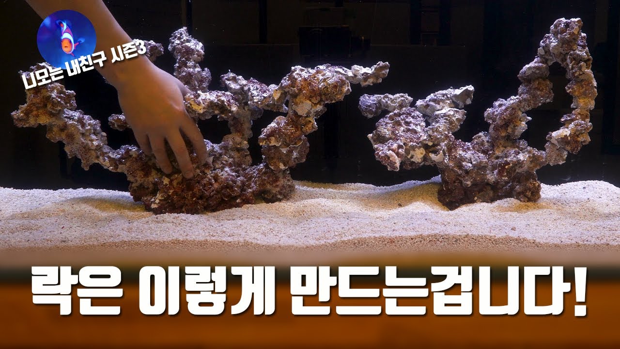 해수어항에 성형락 만들기