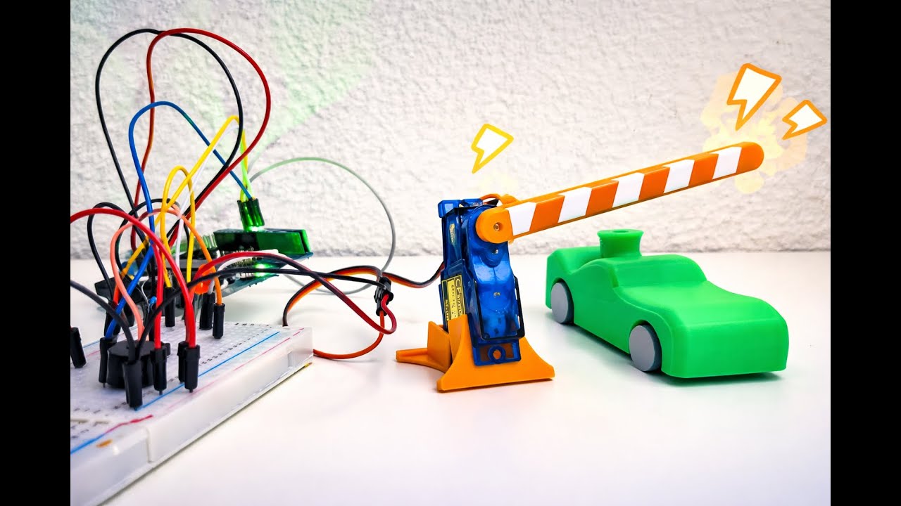 Шлагбаум для іграшкової машинки на Arduino / Arduino Barrier Gate for a Toy Car