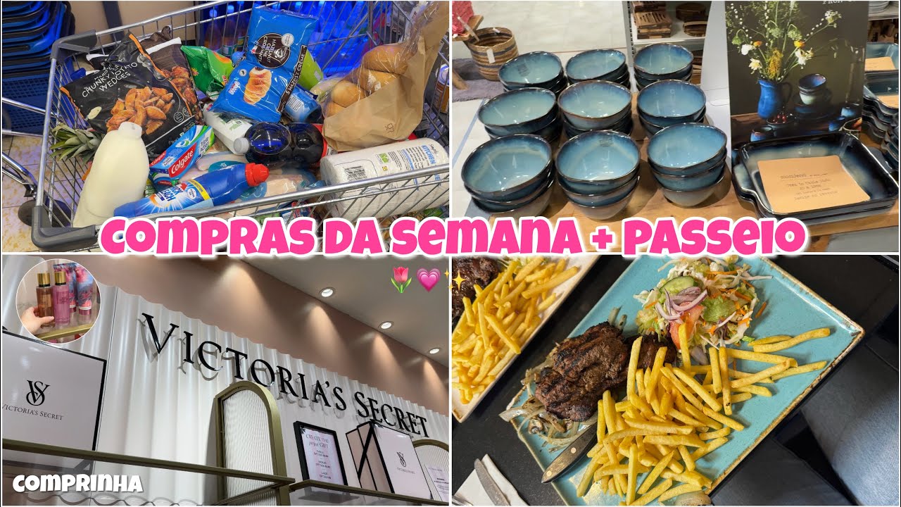 COMPRAS DA SEMANA + PASSEIO ￼🌷💗| comprei o Body Splash da Victoria Secret, mostrei as lojas..