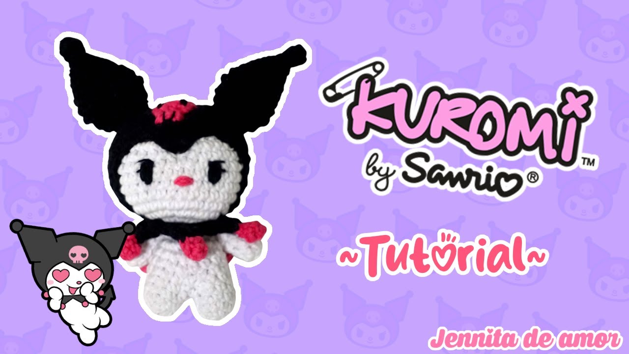 KUROMI Aprende a realizar esta linda muñequita- Amigurumi Tutorial