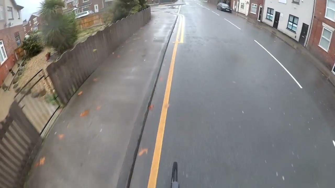 GRAYWAY, COACH almost touches Cyclist Elbow!  Hindley Wigan was he speeding?
